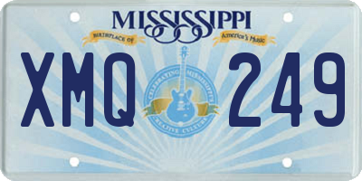 MS license plate XMQ249