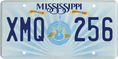 MS license plate XMQ256