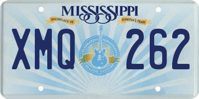 MS license plate XMQ262