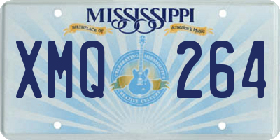 MS license plate XMQ264