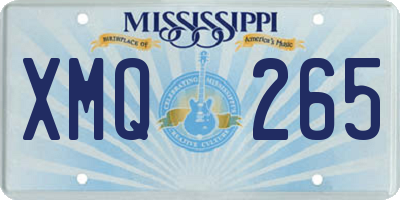 MS license plate XMQ265