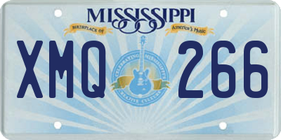 MS license plate XMQ266
