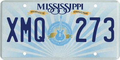MS license plate XMQ273