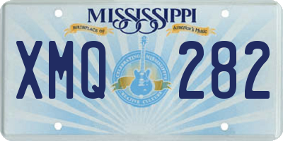 MS license plate XMQ282