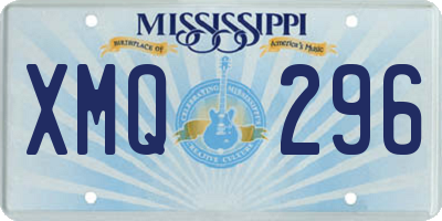 MS license plate XMQ296