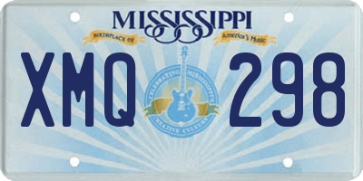 MS license plate XMQ298