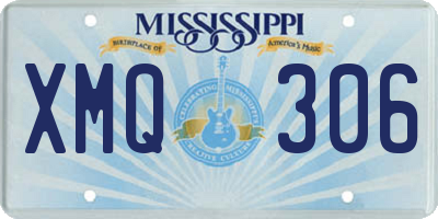 MS license plate XMQ306