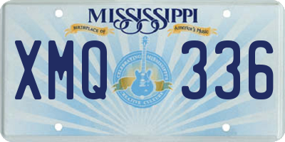 MS license plate XMQ336