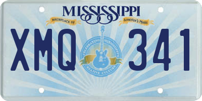 MS license plate XMQ341