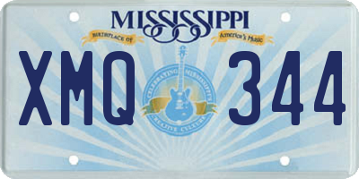 MS license plate XMQ344