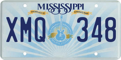 MS license plate XMQ348