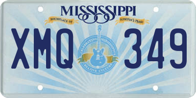 MS license plate XMQ349
