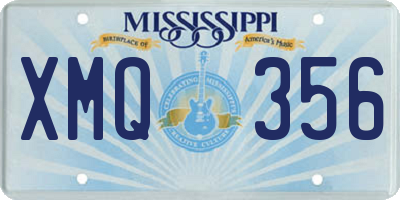 MS license plate XMQ356