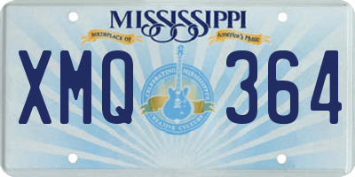 MS license plate XMQ364