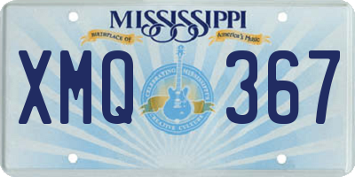 MS license plate XMQ367
