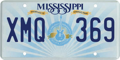 MS license plate XMQ369