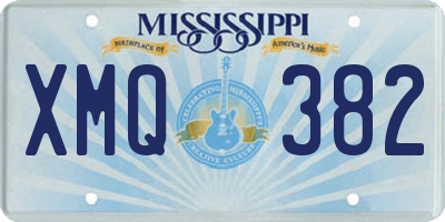 MS license plate XMQ382