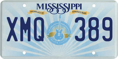 MS license plate XMQ389