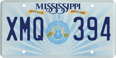 MS license plate XMQ394