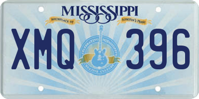 MS license plate XMQ396