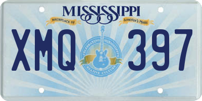 MS license plate XMQ397
