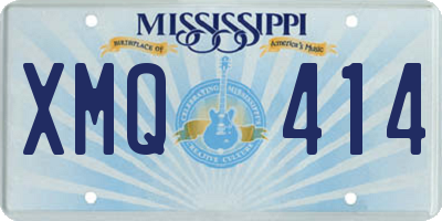 MS license plate XMQ414