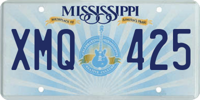 MS license plate XMQ425