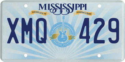 MS license plate XMQ429