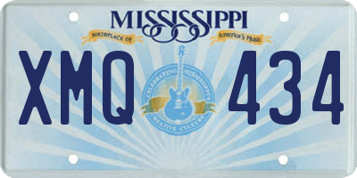 MS license plate XMQ434