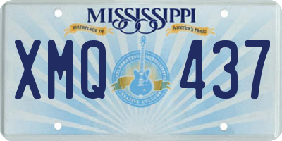 MS license plate XMQ437