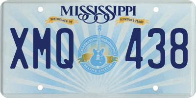 MS license plate XMQ438