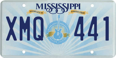 MS license plate XMQ441