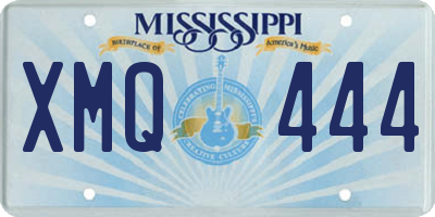 MS license plate XMQ444