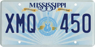 MS license plate XMQ450