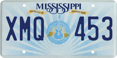 MS license plate XMQ453