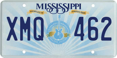 MS license plate XMQ462