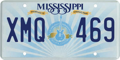 MS license plate XMQ469