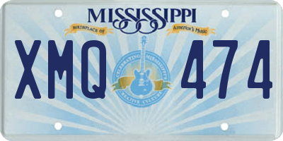 MS license plate XMQ474
