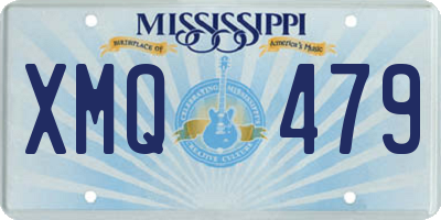 MS license plate XMQ479