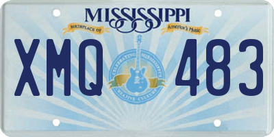 MS license plate XMQ483