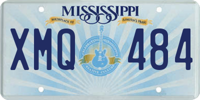 MS license plate XMQ484