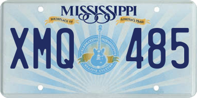 MS license plate XMQ485