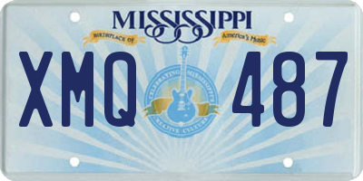 MS license plate XMQ487
