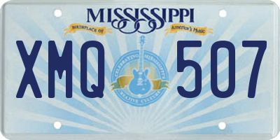 MS license plate XMQ507