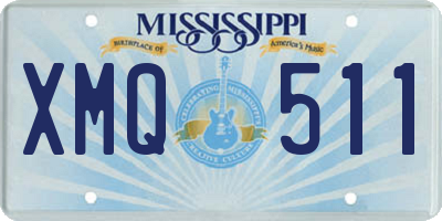 MS license plate XMQ511