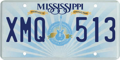 MS license plate XMQ513