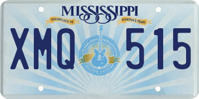 MS license plate XMQ515
