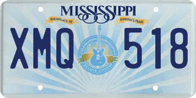 MS license plate XMQ518