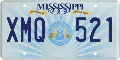 MS license plate XMQ521