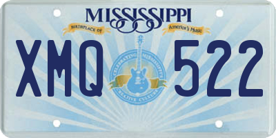 MS license plate XMQ522